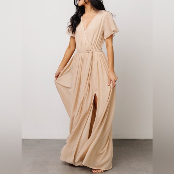 (Natural tan color) Kristina maxi dress (Baltic Born) - Picture 3 of 13